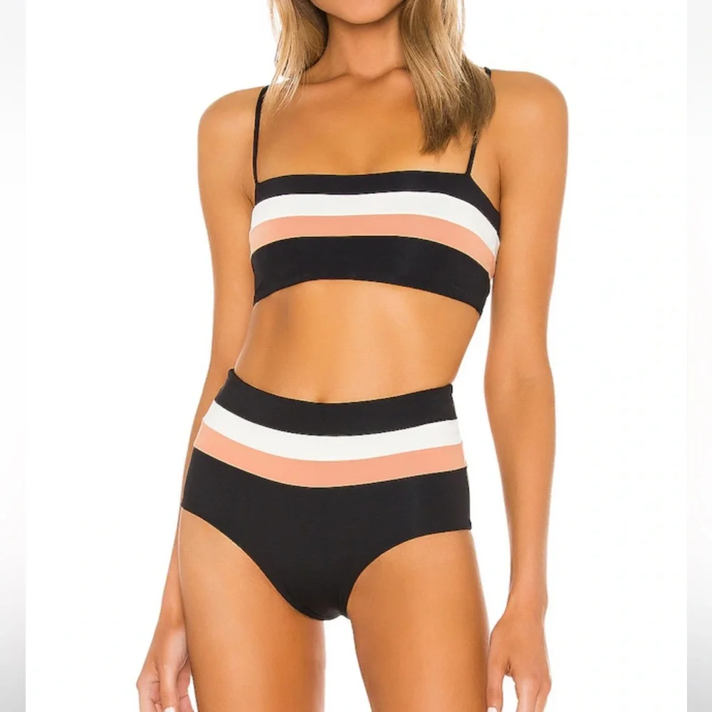 L*Space Rebel Stripe Bikini - Picture 1 of 4